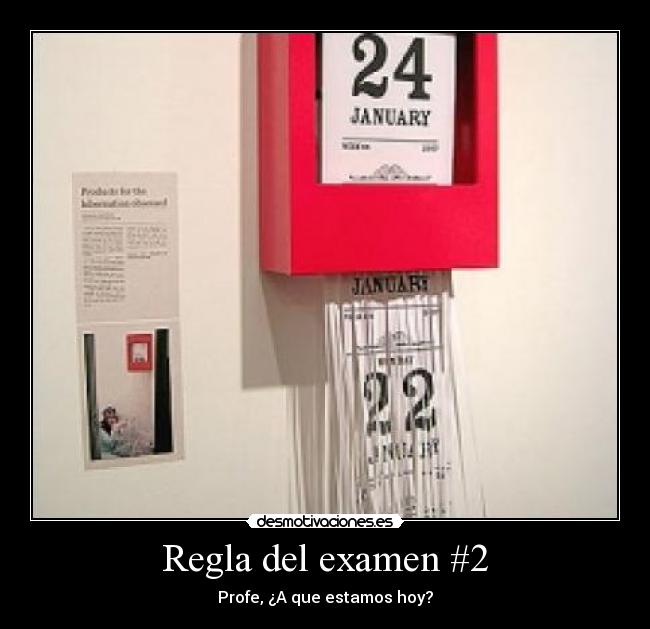 Regla del examen #2 -