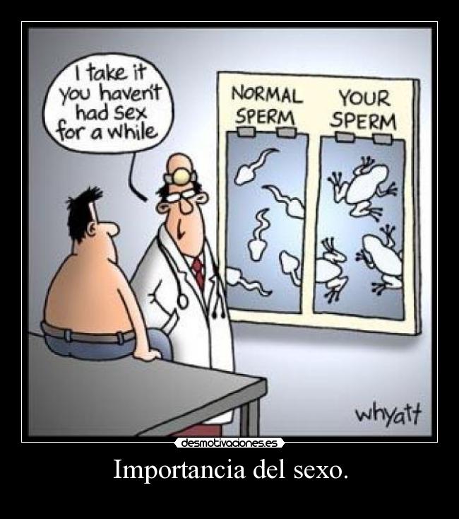 Importancia del sexo. -