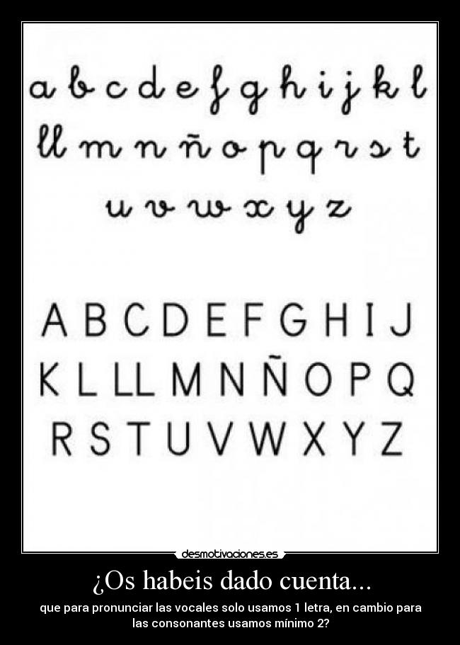 ¿Os habeis dado cuenta... -