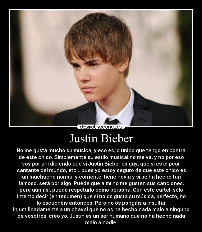 carteles insulteis justin bieber sin motivo desmotivaciones