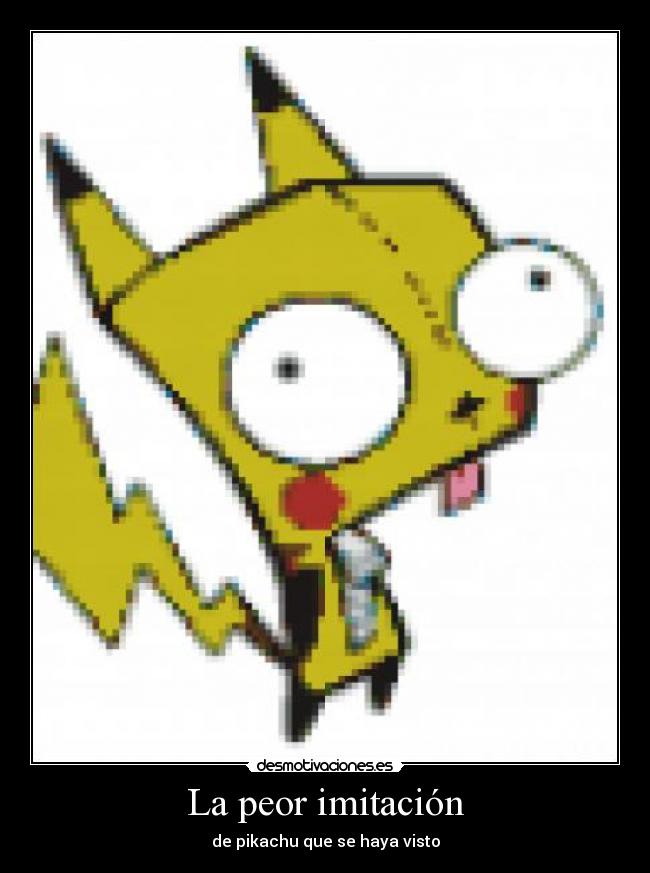 La peor imitación - de pikachu que se haya visto