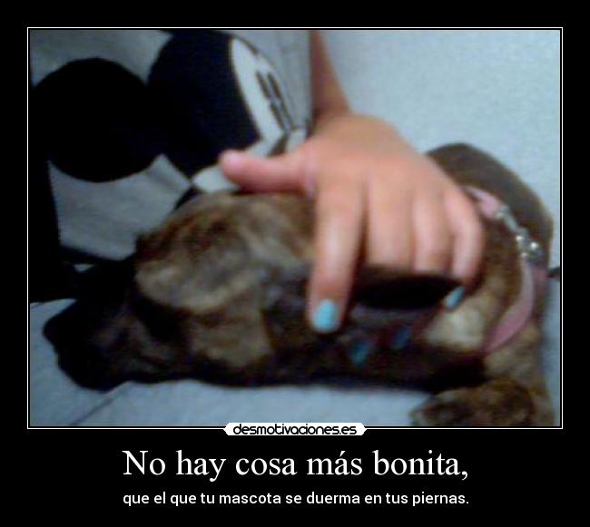 No hay cosa más bonita, - 