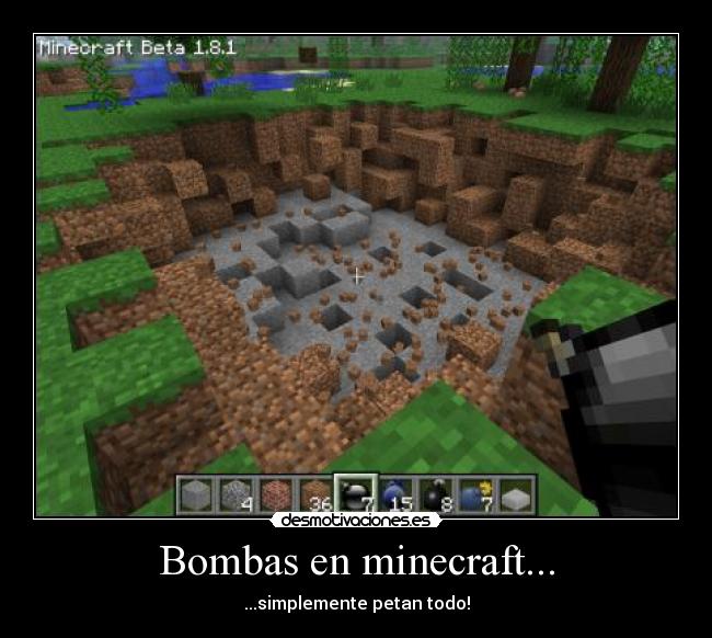 carteles minecraft desmotivaciones