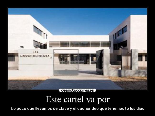 Este cartel va por - 