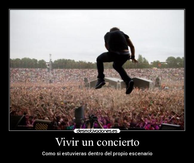 Vivir un concierto -