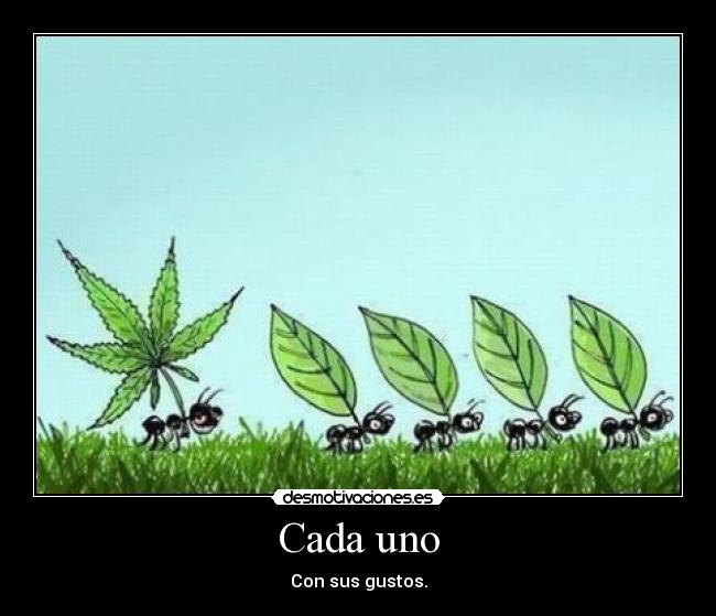 carteles marihuana hormiga desmotivaciones