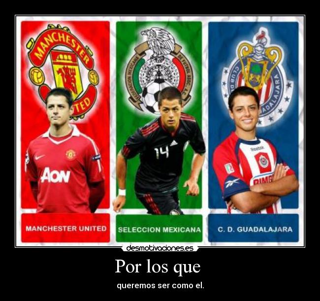 carteles javier hernandes chicharito desmotivaciones