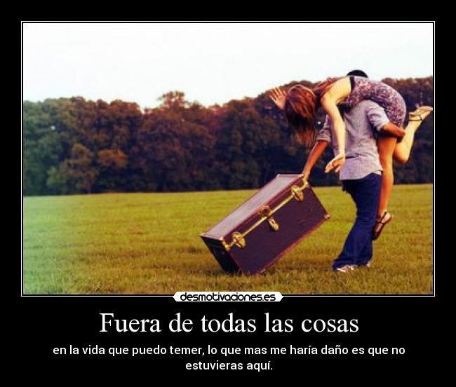 Fuera de todas las cosas -