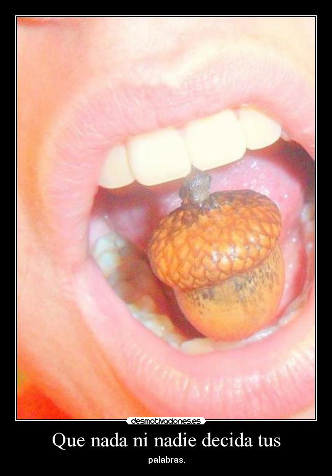 Que nada ni nadie decida tus - 