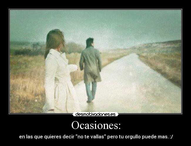 Ocasiones: - 