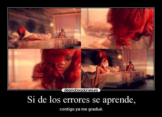 Si de los errores se aprende, - 