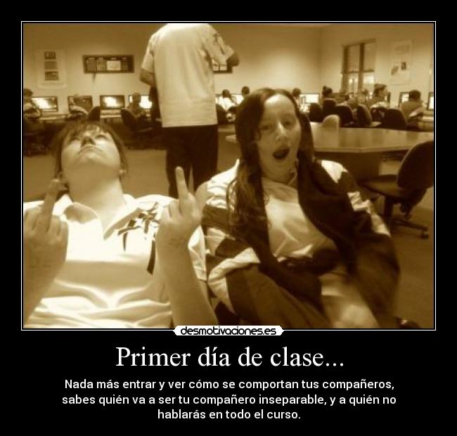 Primer día de clase... - 