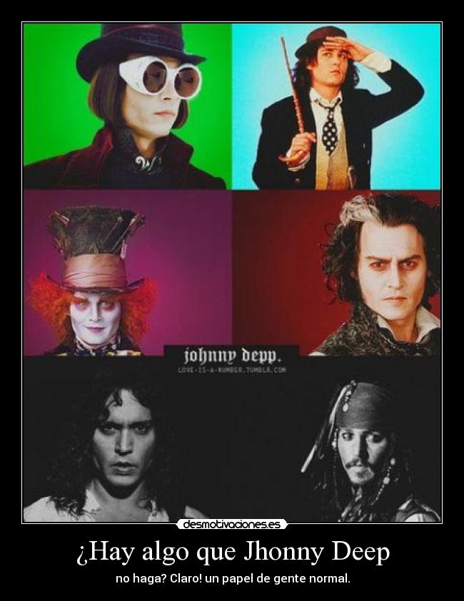 ¿Hay algo que Jhonny Deep - no haga? Claro! un papel de gente normal.