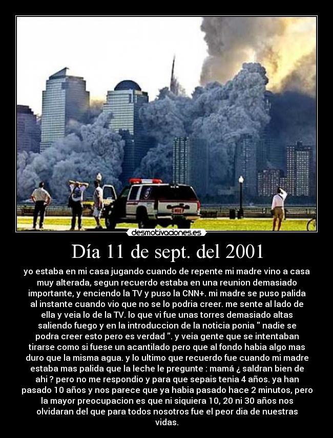 Día 11 de sept. del 2001 - 