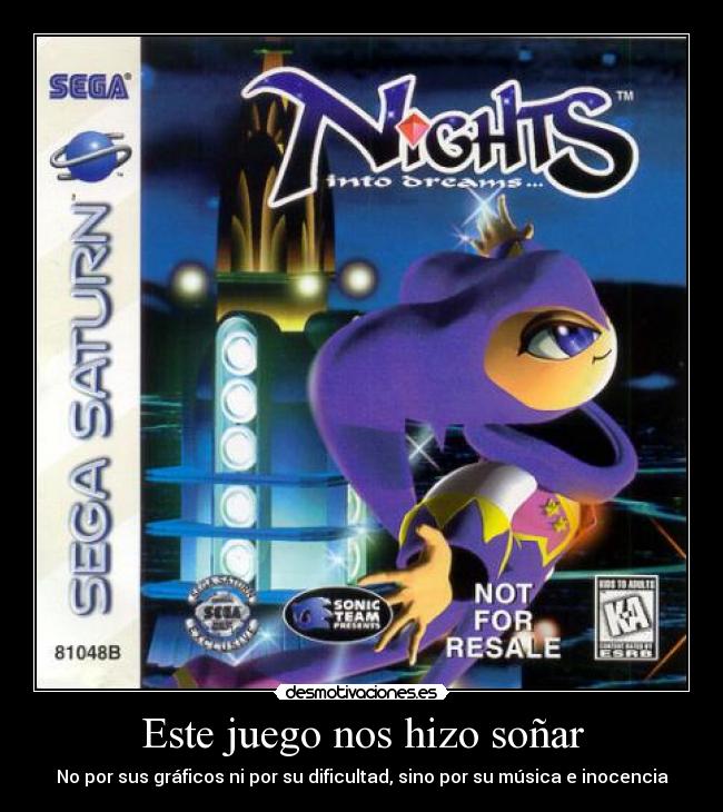 Este juego nos hizo soñar - No por sus gráficos ni por su dificultad, sino por su música e inocencia