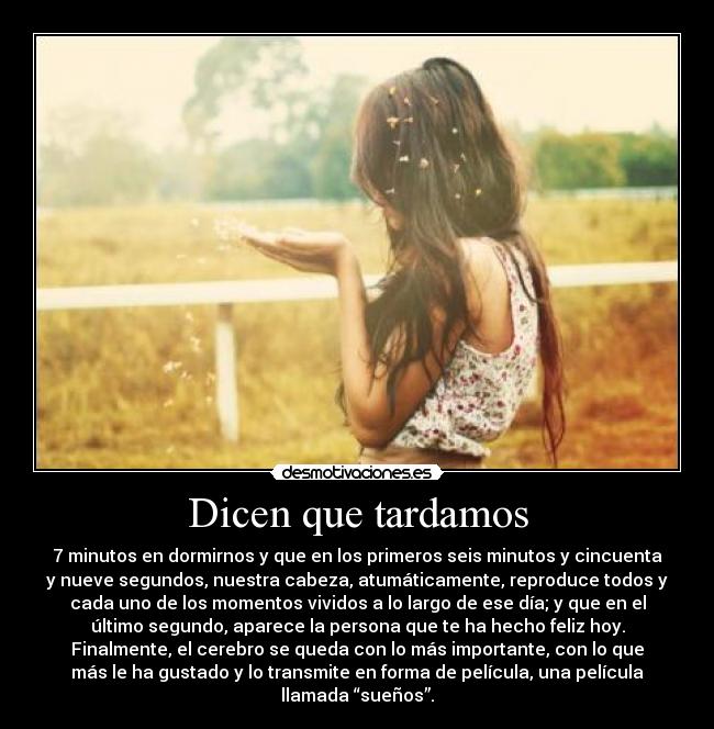 Dicen que tardamos -