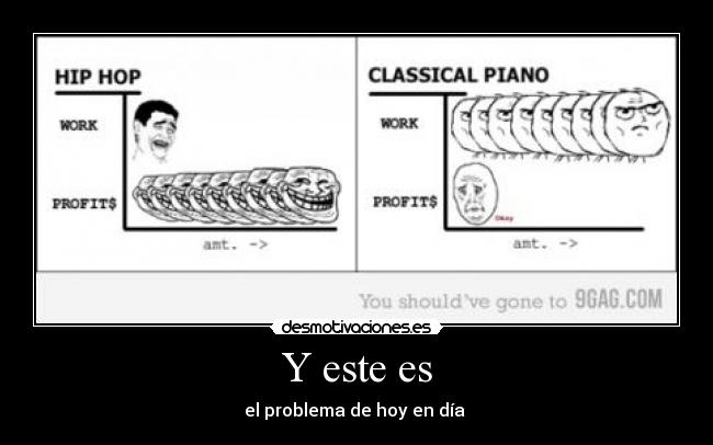 Y este es - el problema de hoy en día 