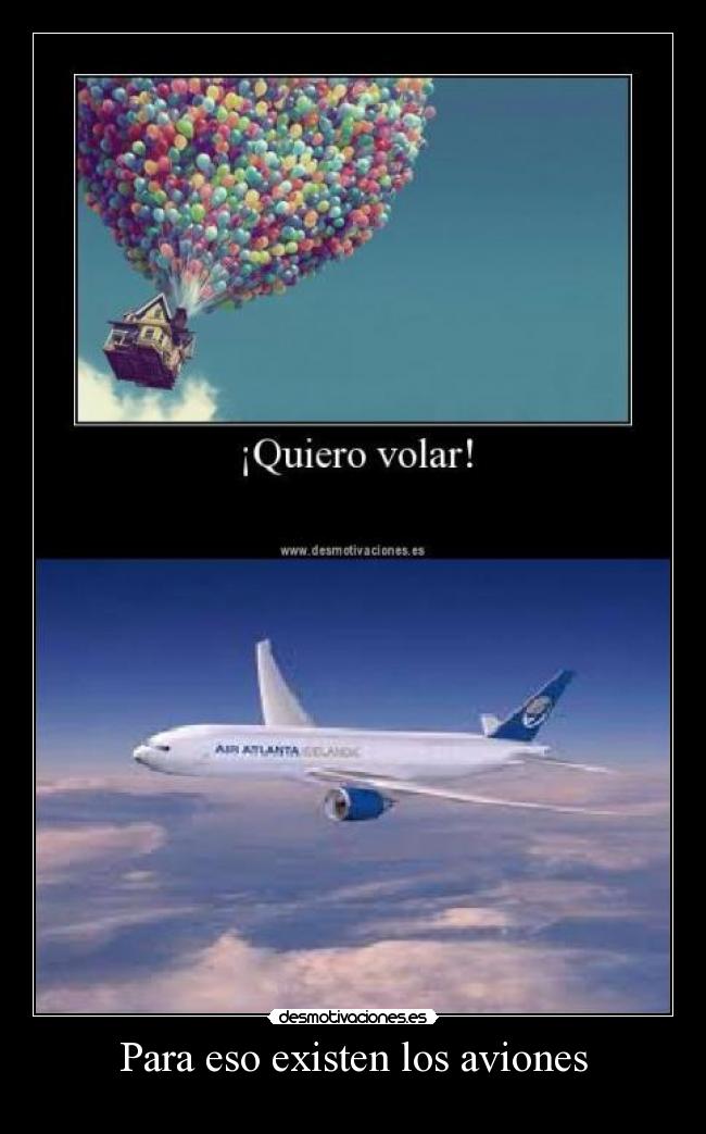 Para eso existen los aviones -