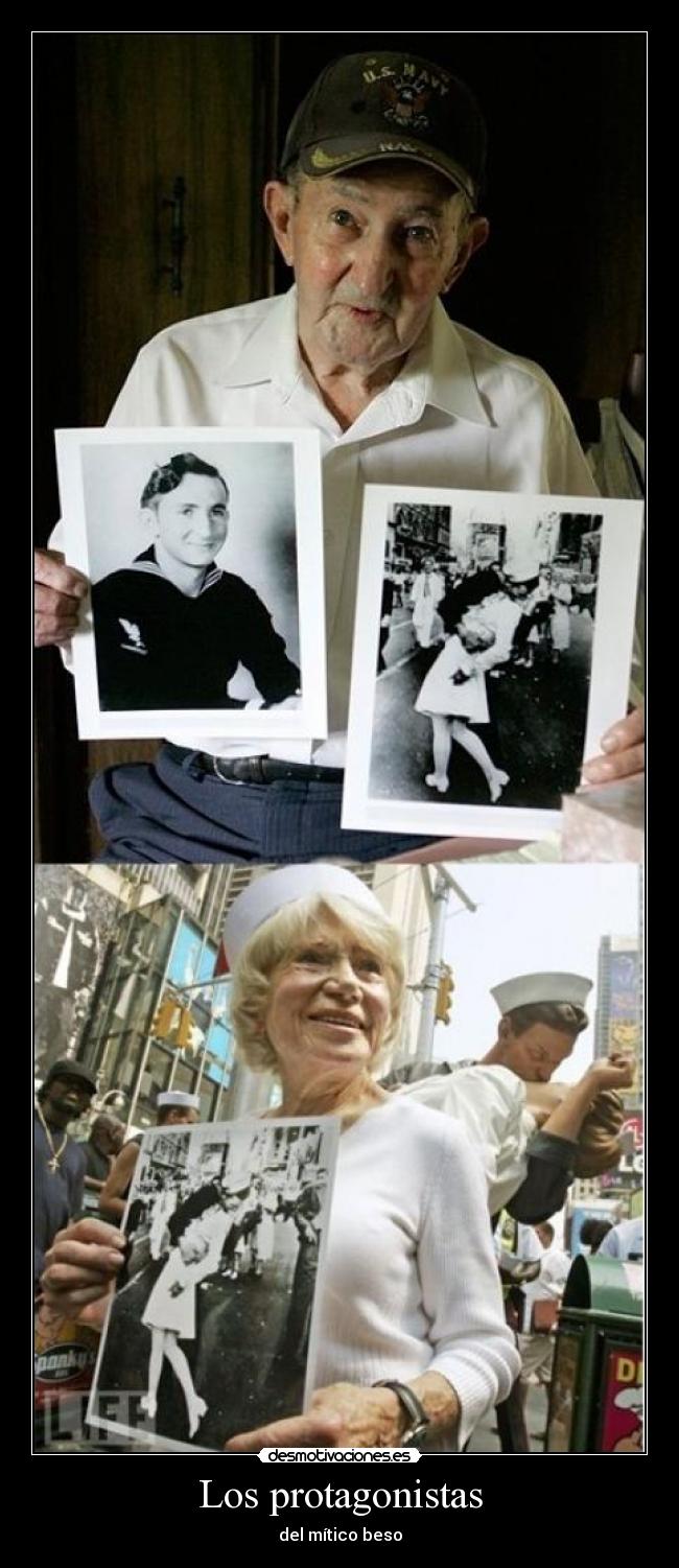 Los protagonistas - del mítico beso
