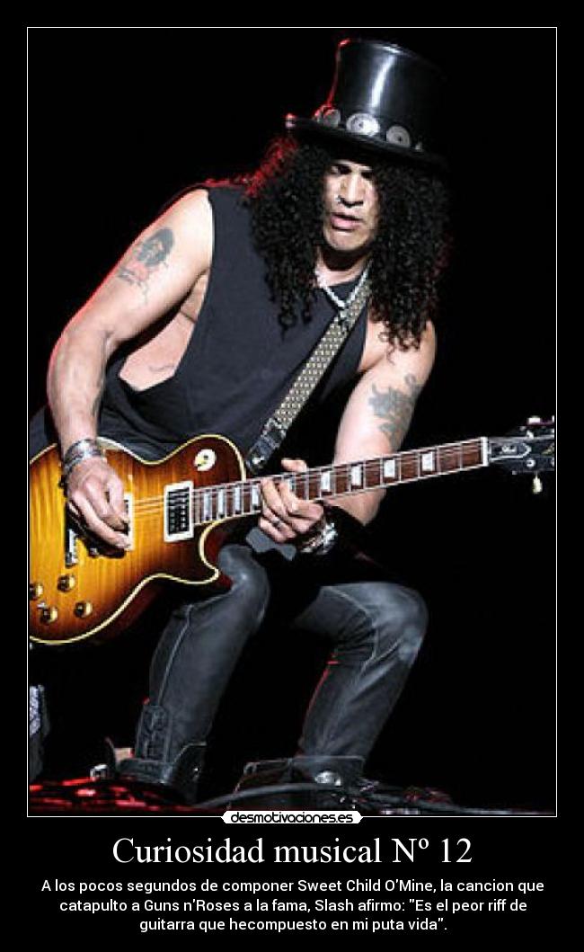 carteles slash rock curiosidades musicales desmotivaciones