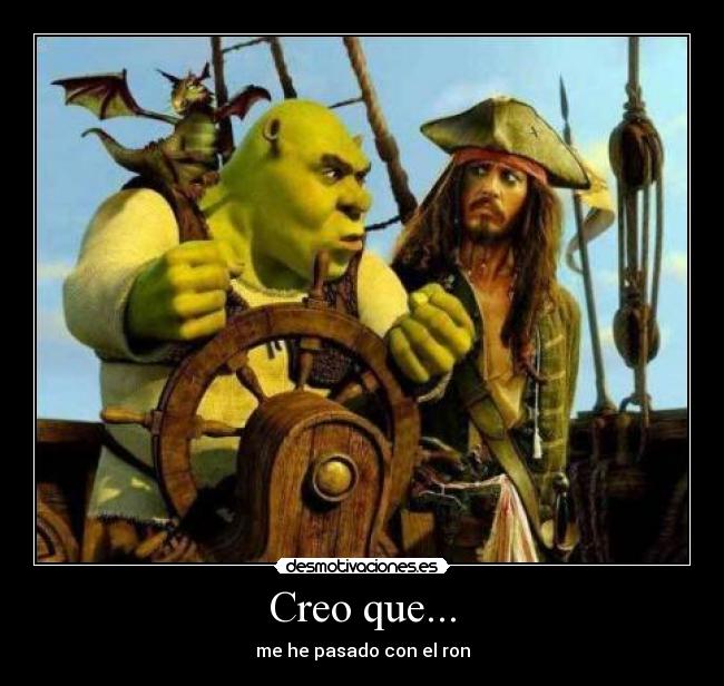 carteles jack sparrow shrek desmotivaciones