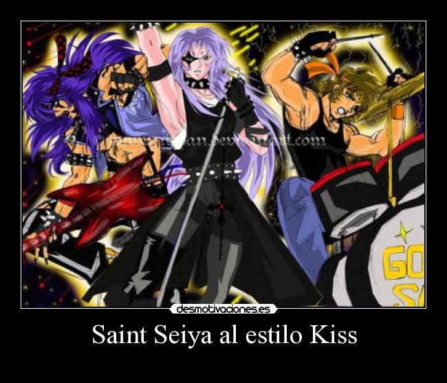Saint Seiya al estilo Kiss - 