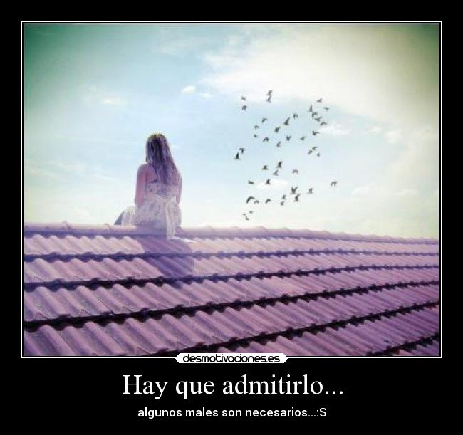 Hay que admitirlo... - algunos males son necesarios...:S