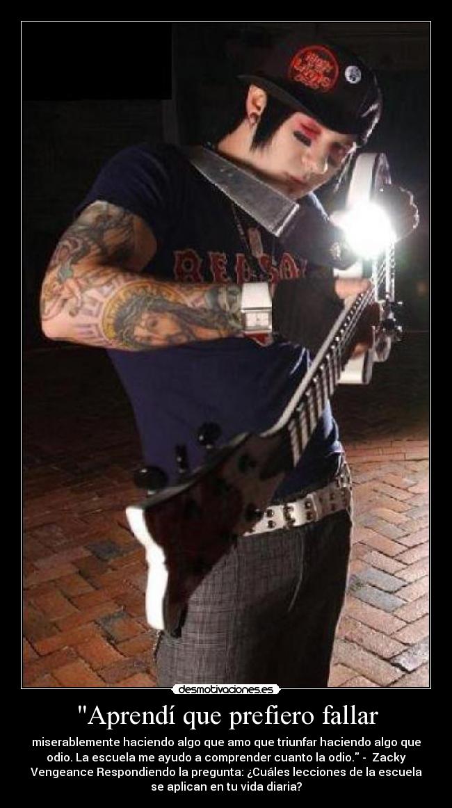 carteles avenged sevenfold zacky vengeance desmotivaciones