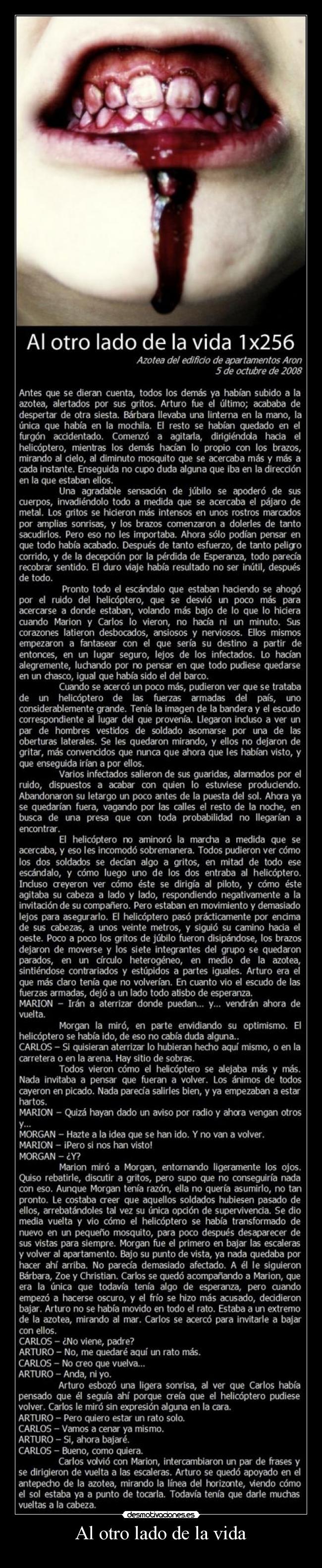 carteles vida otro lado vida desmotivaciones