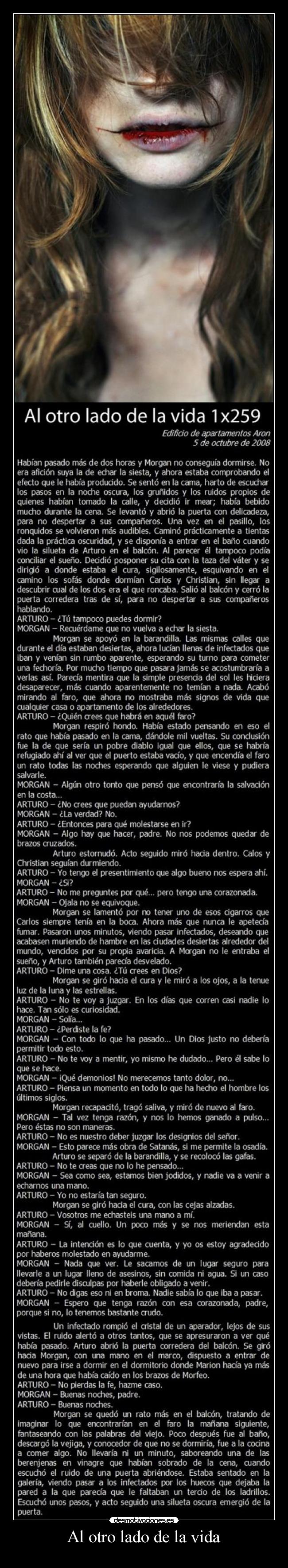 carteles vida otro lado vida desmotivaciones