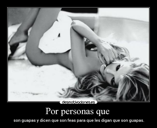Por personas que  - 