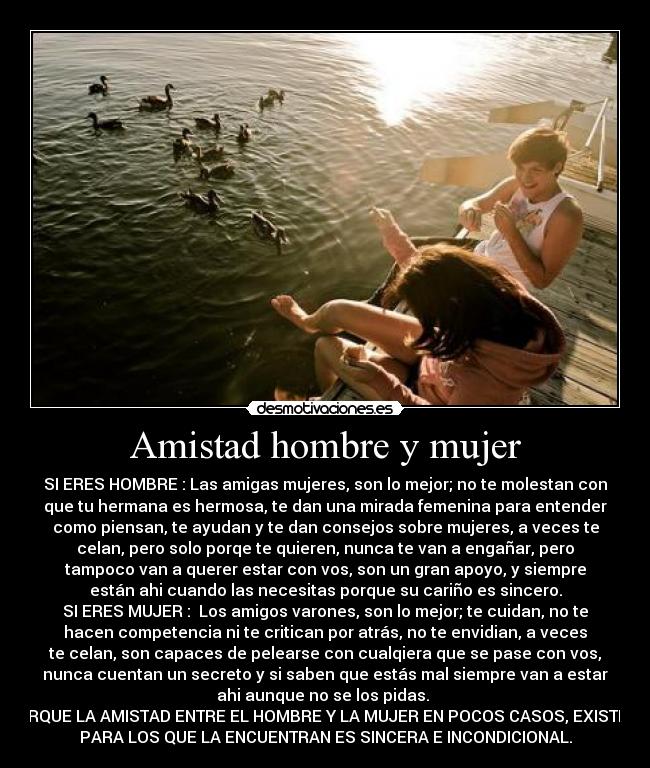 Amistad hombre y mujer - 