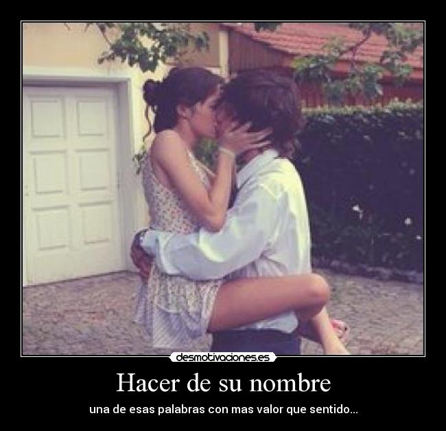 Hacer de su nombre - 
