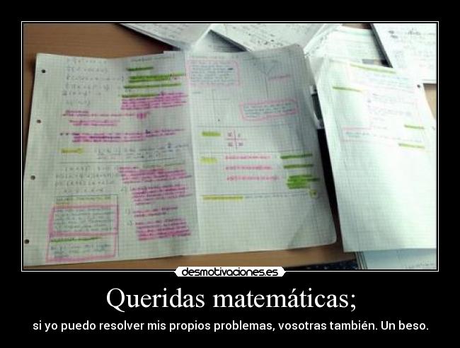 carteles matematicas problematicas desmotivaciones