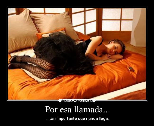 Por esa llamada... -