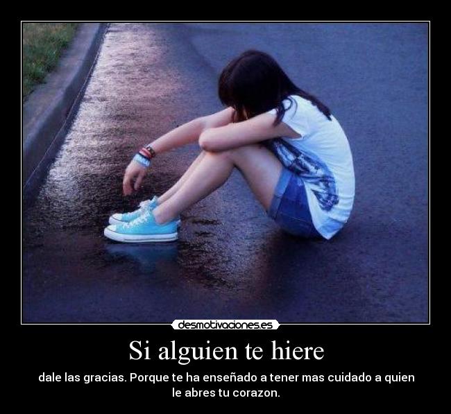 Si alguien te hiere -