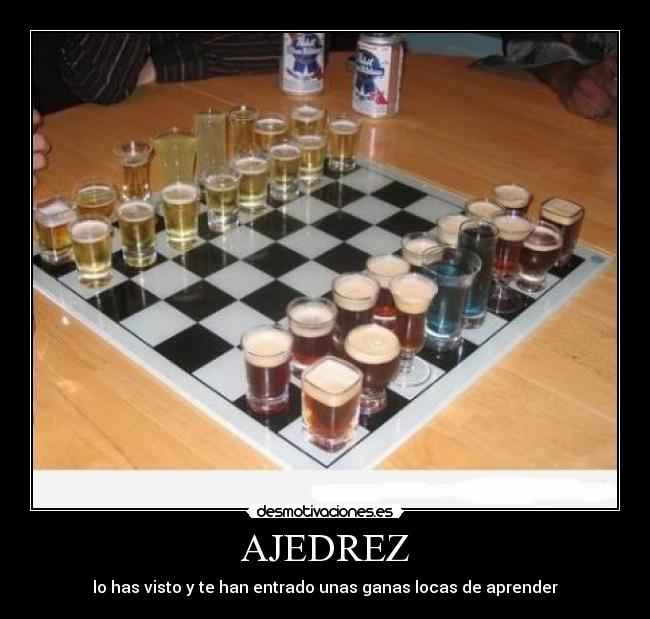 AJEDREZ - lo has visto y te han entrado unas ganas locas de aprender