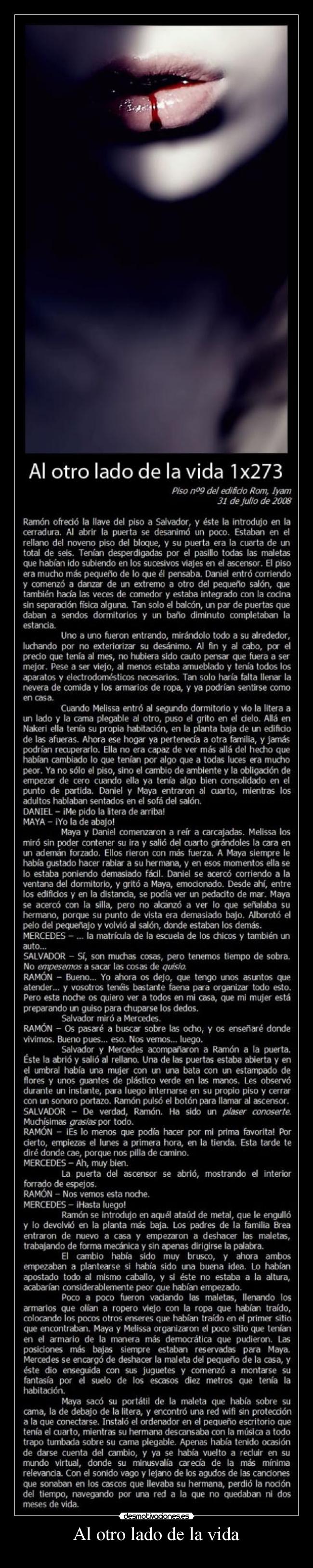 carteles vida otro lado vida desmotivaciones