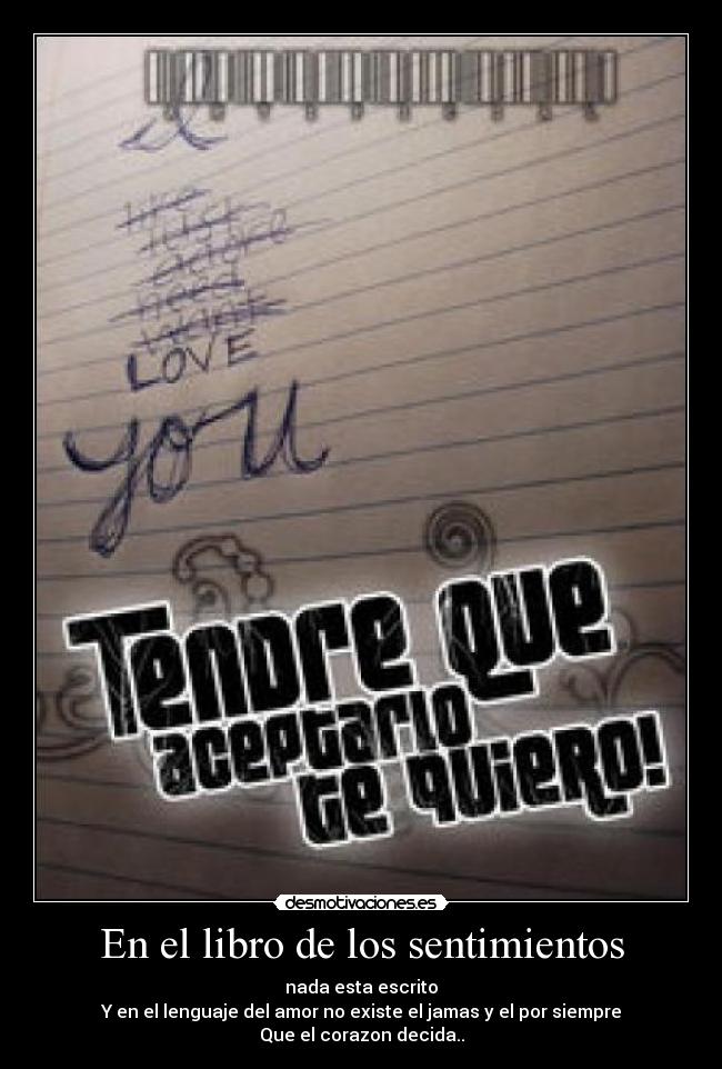 En el libro de los sentimientos -
