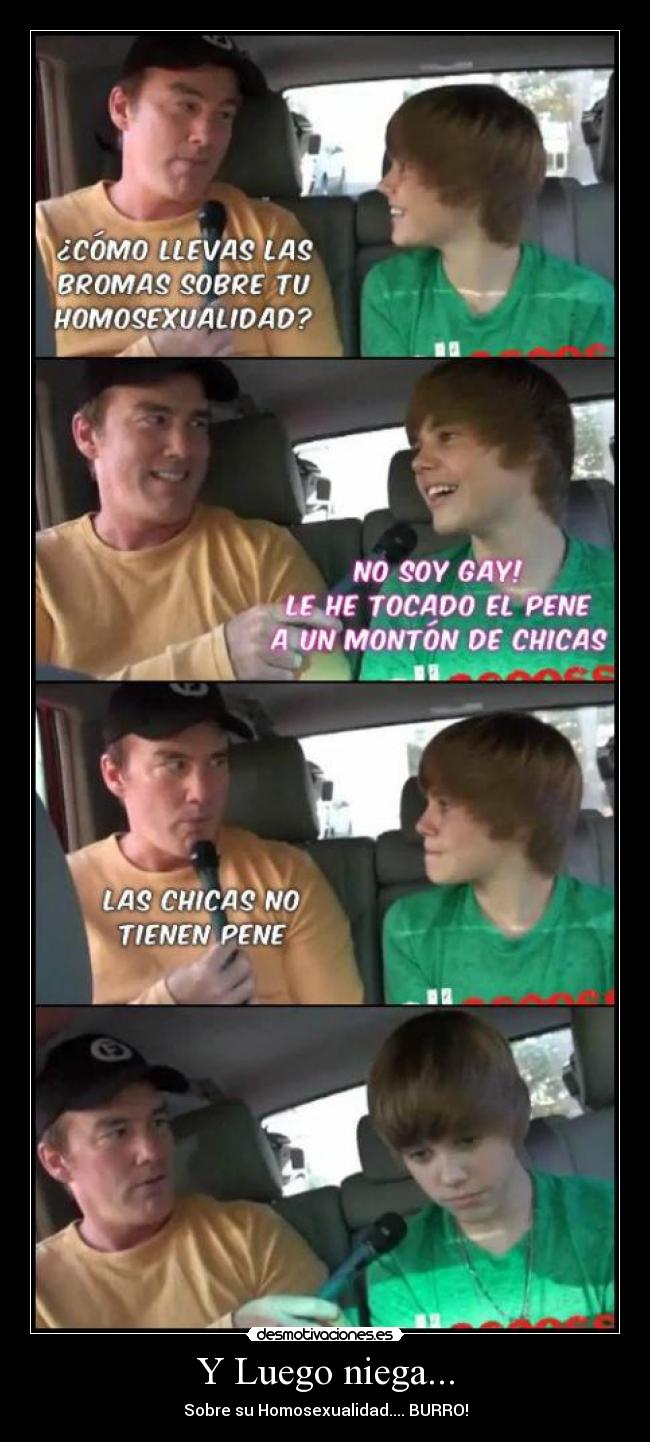 Y Luego niega... - Sobre su Homosexualidad.... BURRO!