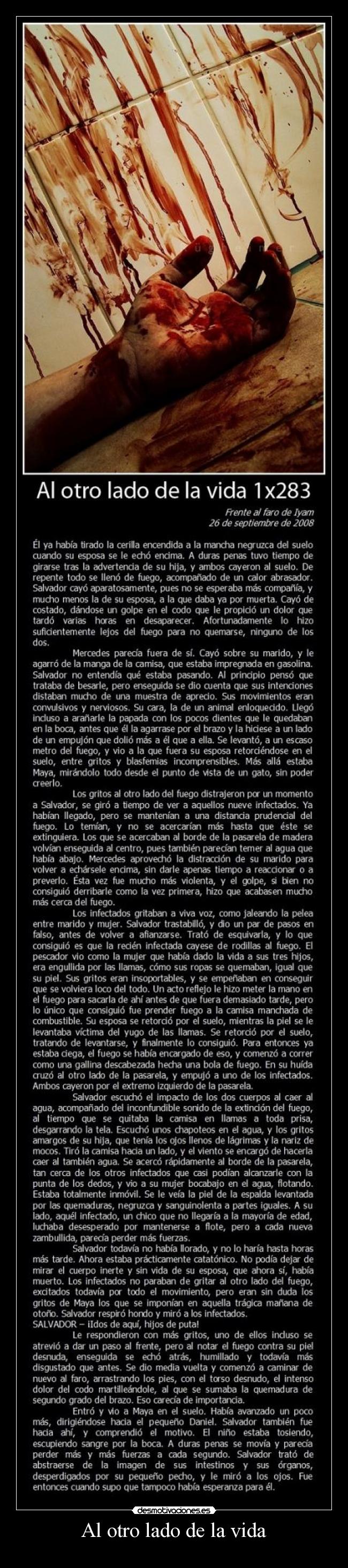 carteles vida otro lado vida desmotivaciones