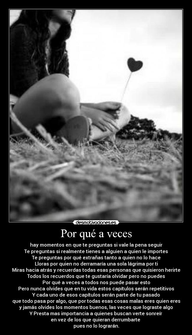 Por qué a veces -