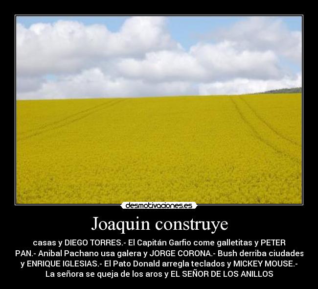 Joaquin construye -