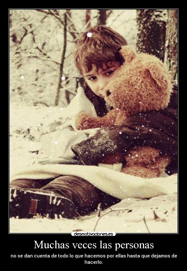 Muchas veces las personas - 