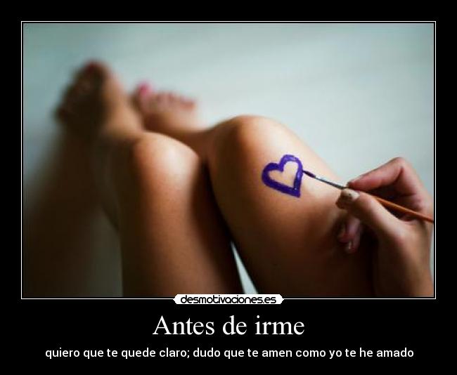 Antes de irme - 