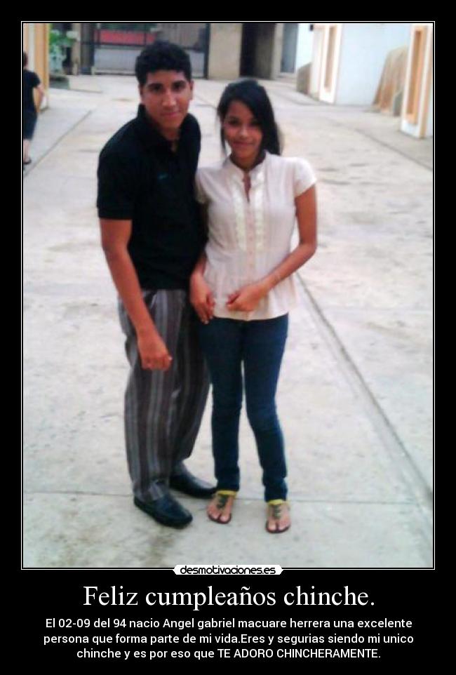 Feliz cumpleaños chinche. -