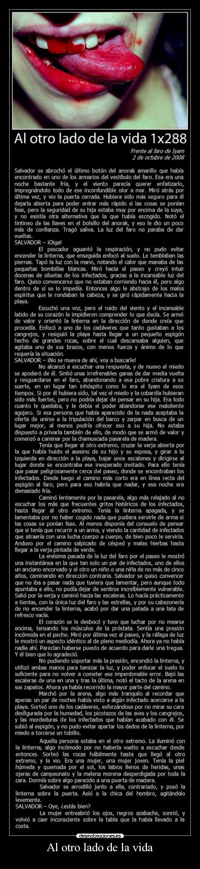 carteles vida otro lado vida desmotivaciones