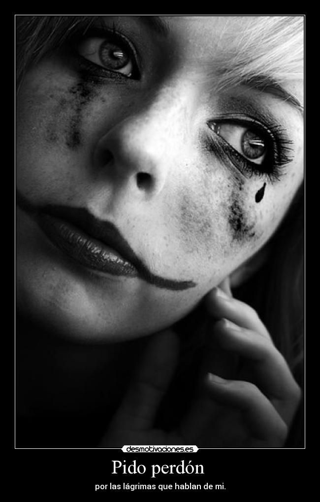 Pido perdón - por las lágrimas que hablan de mi.