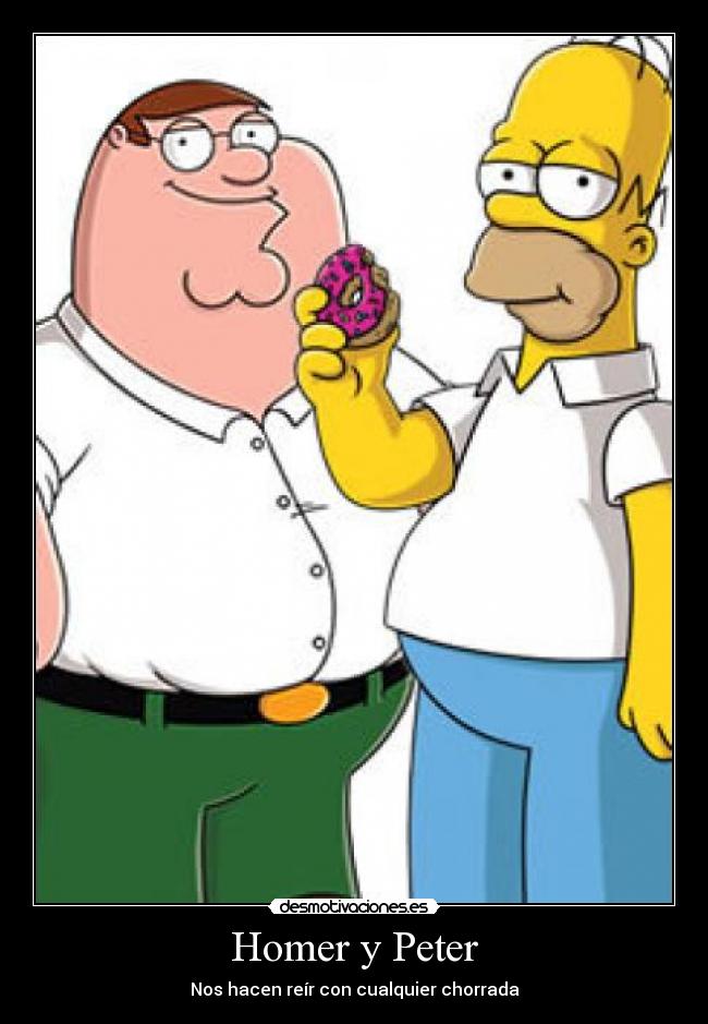 Homer y Peter - Nos hacen reír con cualquier chorrada