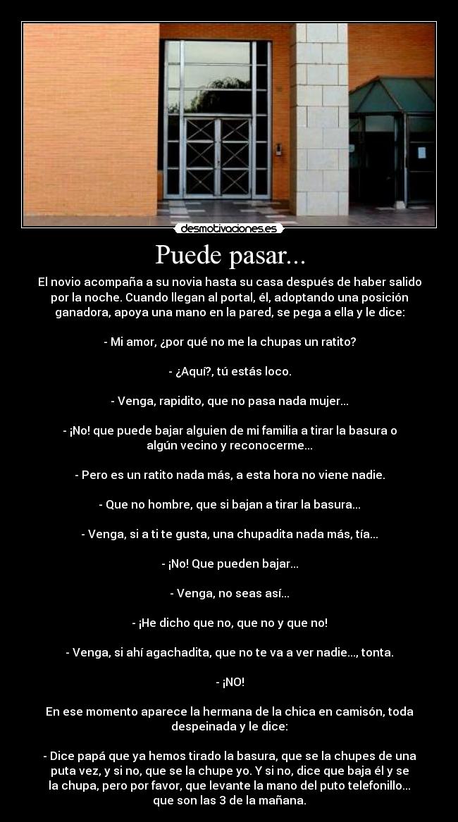 Puede pasar... -